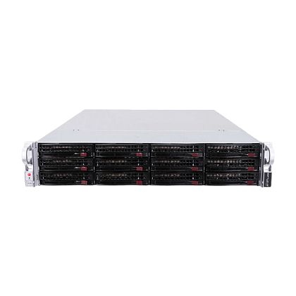 Сервер Supermicro SYS-6027R CSE-826 noCPU X9DRI-LN4F+ (ONLY V1) 24хDDR3 softRaid IPMI 2х920W PSU Ethernet 4х1Gb/s 12х3,5" BPN SAS826A FCLGA2011
